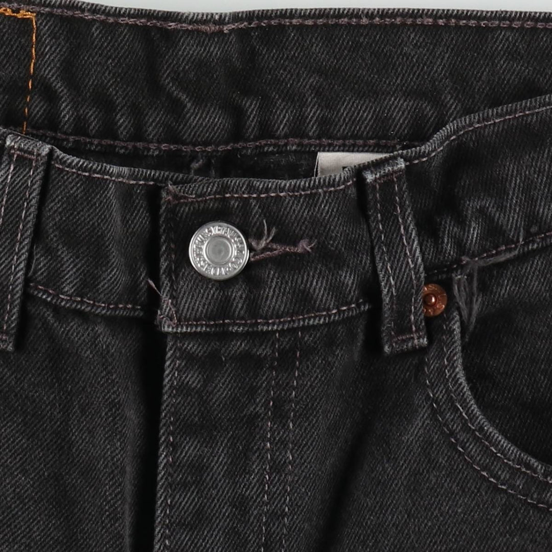 90'S Levi's 505 Black Denim Tapered Jeans, Men's Size W31 (approx.), Vintage cotton black type Vintage Second Hand