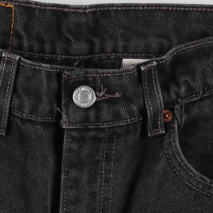 90'S Levi's 505 Black Denim Tapered Jeans, Men's Size W31 (approx.), Vintage cotton black type Vintage Second Hand