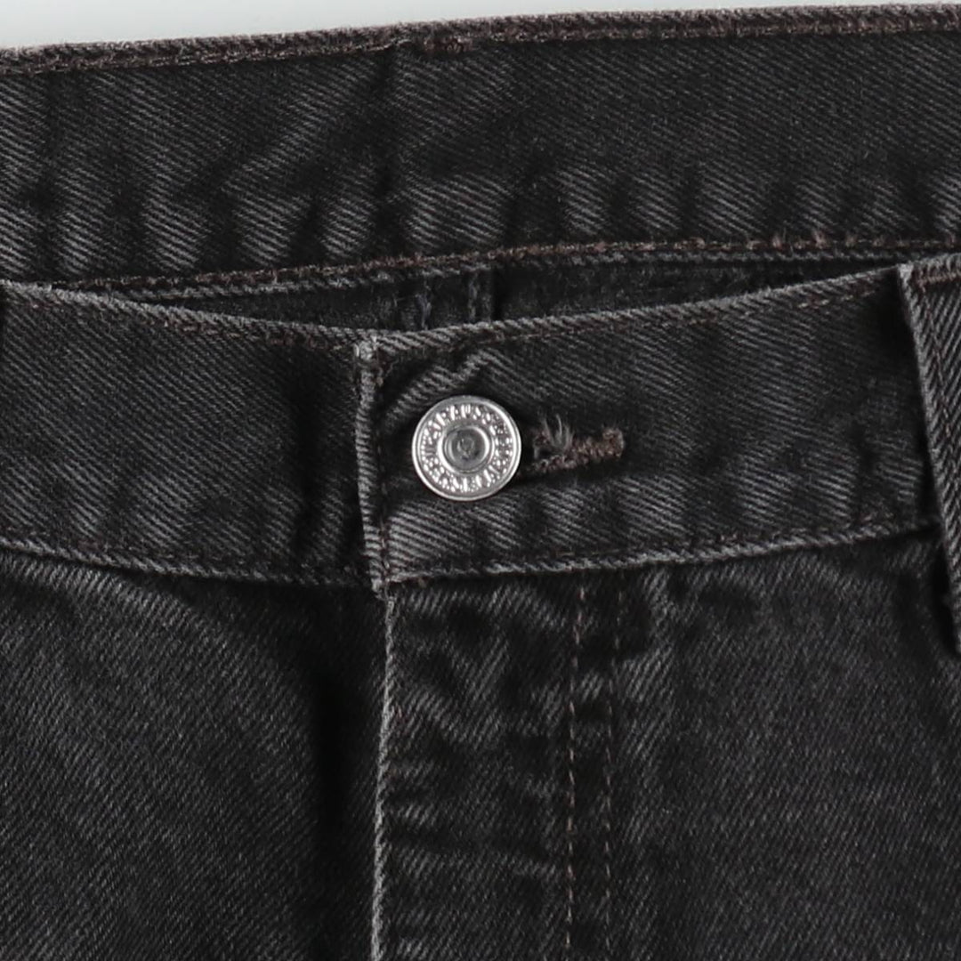 Levi's 505 Black Denim Tapered Denim Pants for Men, W35 equivalent unclear black type Vintage Second Hand