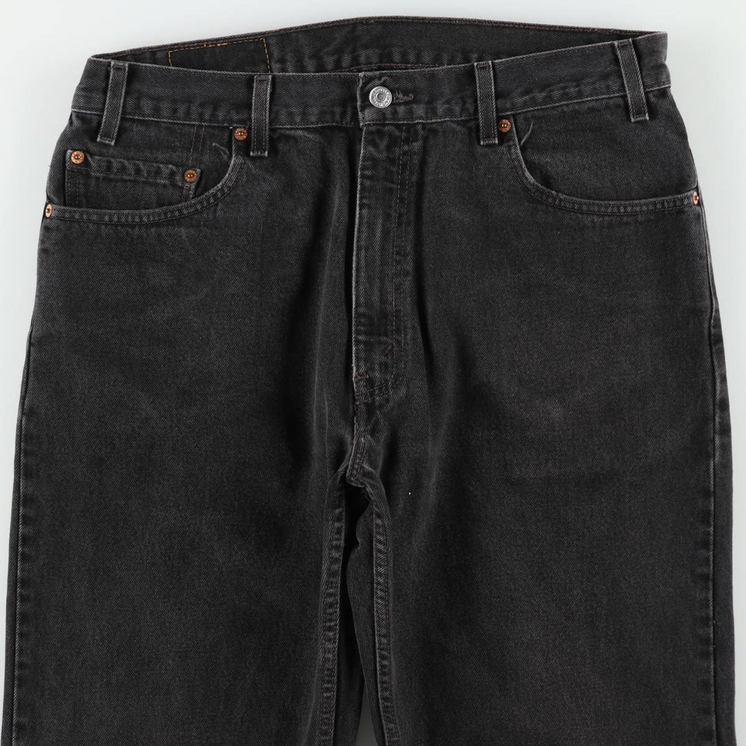 Levi's 505 Black Denim Tapered Denim Pants for Men, W35 equivalent unclear black type Vintage Second Hand