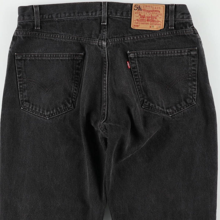 Levi's 505 Black Denim Tapered Denim Pants for Men, W35 equivalent unclear black type Vintage Second Hand