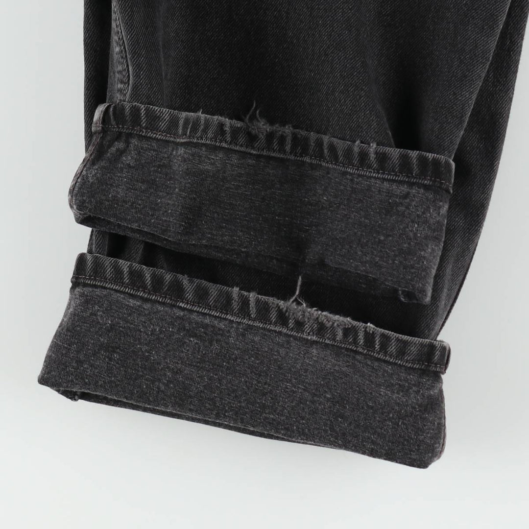 Levi's 505 Black Denim Tapered Denim Pants for Men, W35 equivalent unclear black type Vintage Second Hand