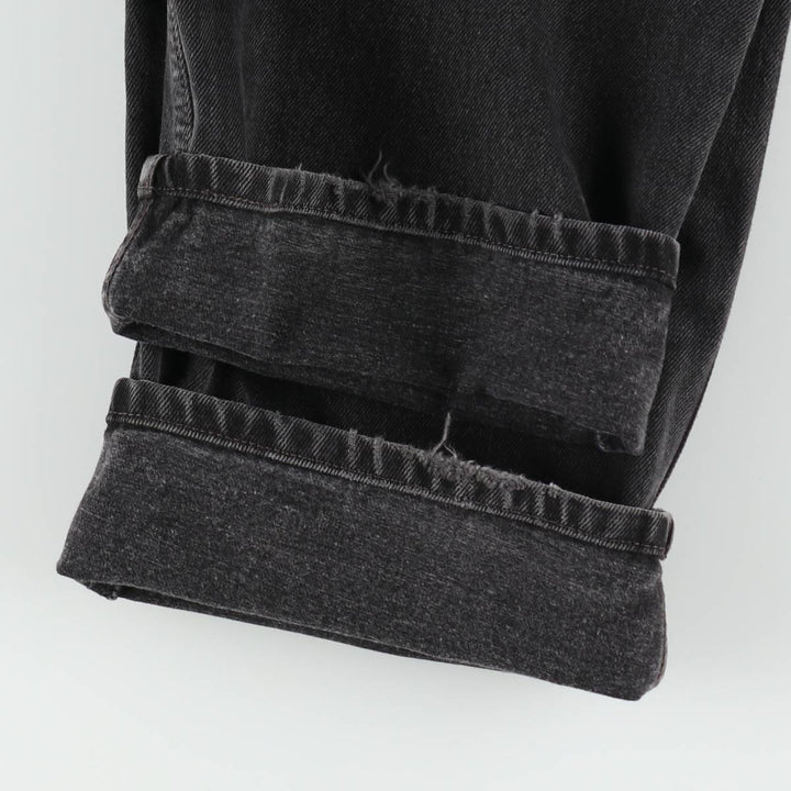 Levi's 505 Black Denim Tapered Denim Pants for Men, W35 equivalent unclear black type Vintage Second Hand