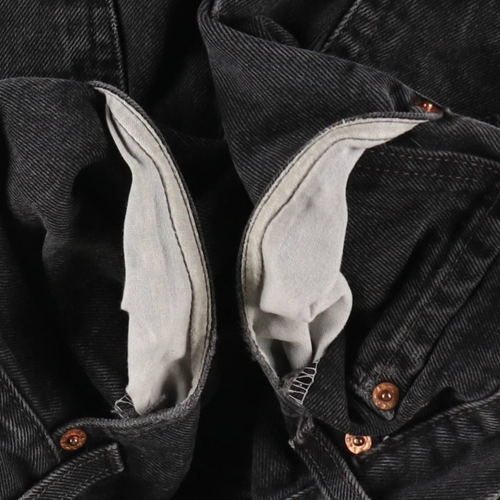 Levi's 505 Black Denim Tapered Denim Pants for Men, W35 equivalent unclear black type Vintage Second Hand