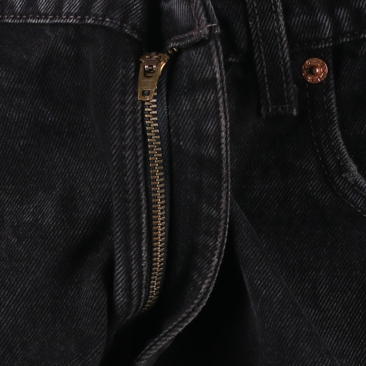 90'S Levi's 505-0260 Regular Fit Straight Leg Black Denim Tapered Jeans, Made in USA, Men's Size W37 (approx.) cotton black type Vintage Second Hand