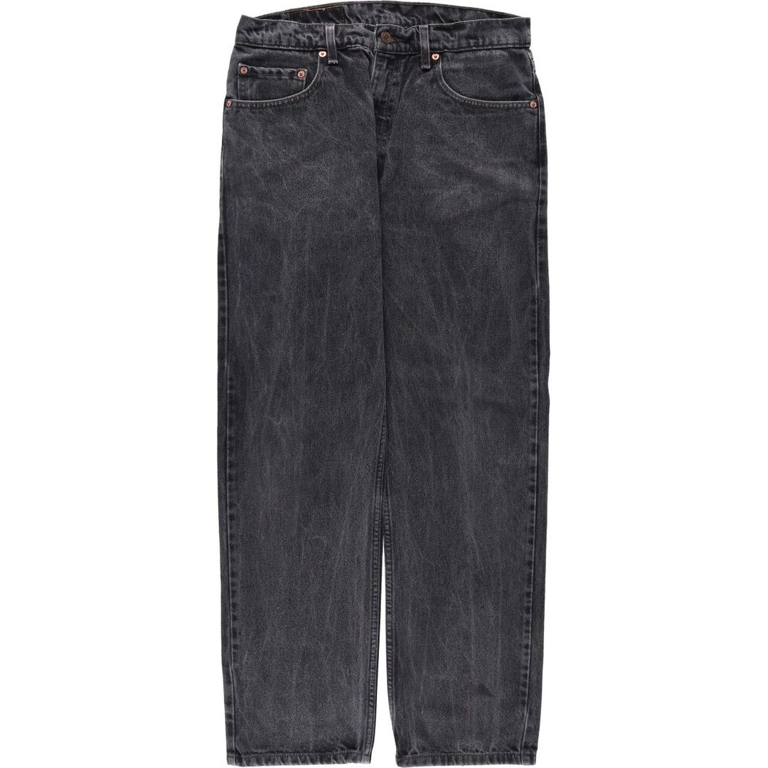90'S Levi's 505-0260 Regular Fit Straight Leg Black Denim Tapered Jeans, Men's Size W33 (approx.) cotton Charcoal Vintage Second Hand