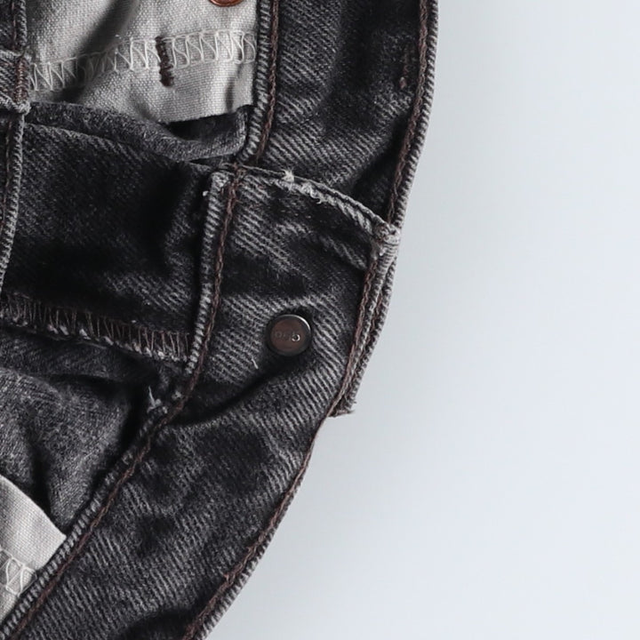 90'S Levi's 505-0260 Regular Fit Straight Leg Black Denim Tapered Jeans, Men's Size W33 (approx.) cotton Charcoal Vintage Second Hand