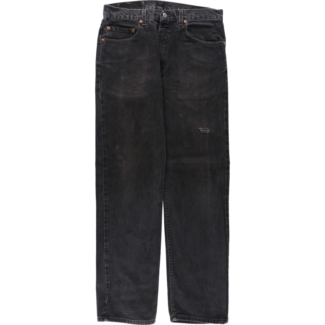 90s-00'S Levi's 505 Black Denim Tapered Jeans, Men's W32 (approx.) unclear Charcoal Vintage Second Hand