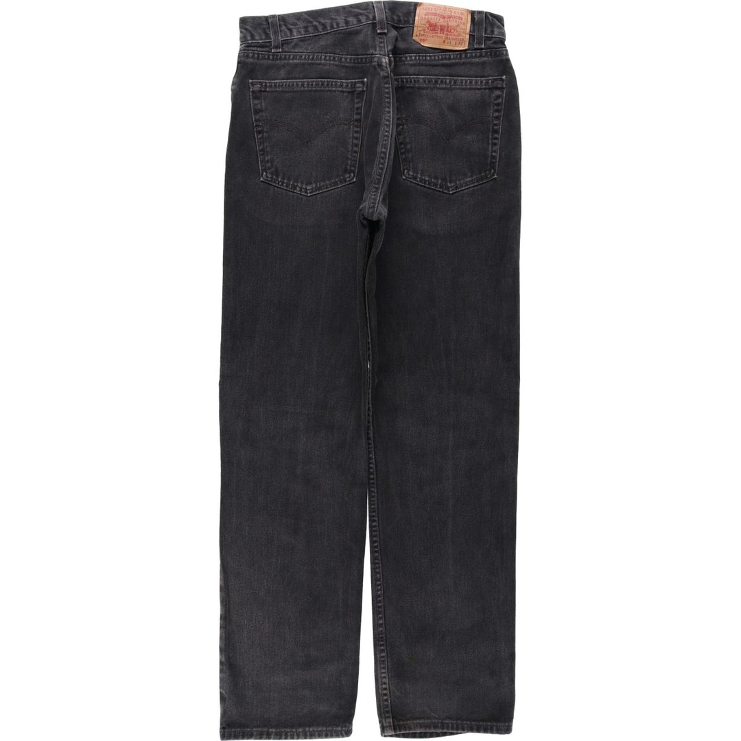 90s-00'S Levi's 505 Black Denim Tapered Jeans, Men's W32 (approx.) unclear Charcoal Vintage Second Hand