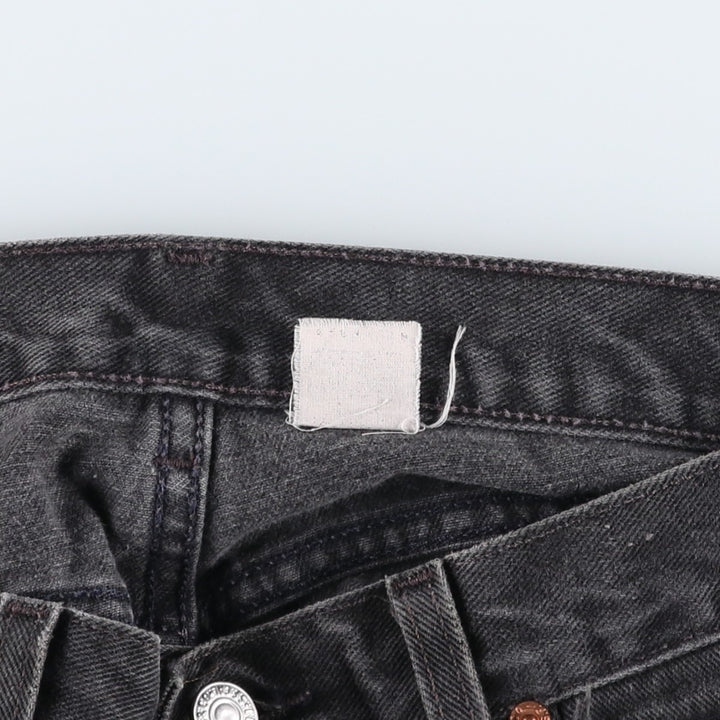 90s-00'S Levi's 505 Black Denim Tapered Jeans, Men's W32 (approx.) unclear Charcoal Vintage Second Hand