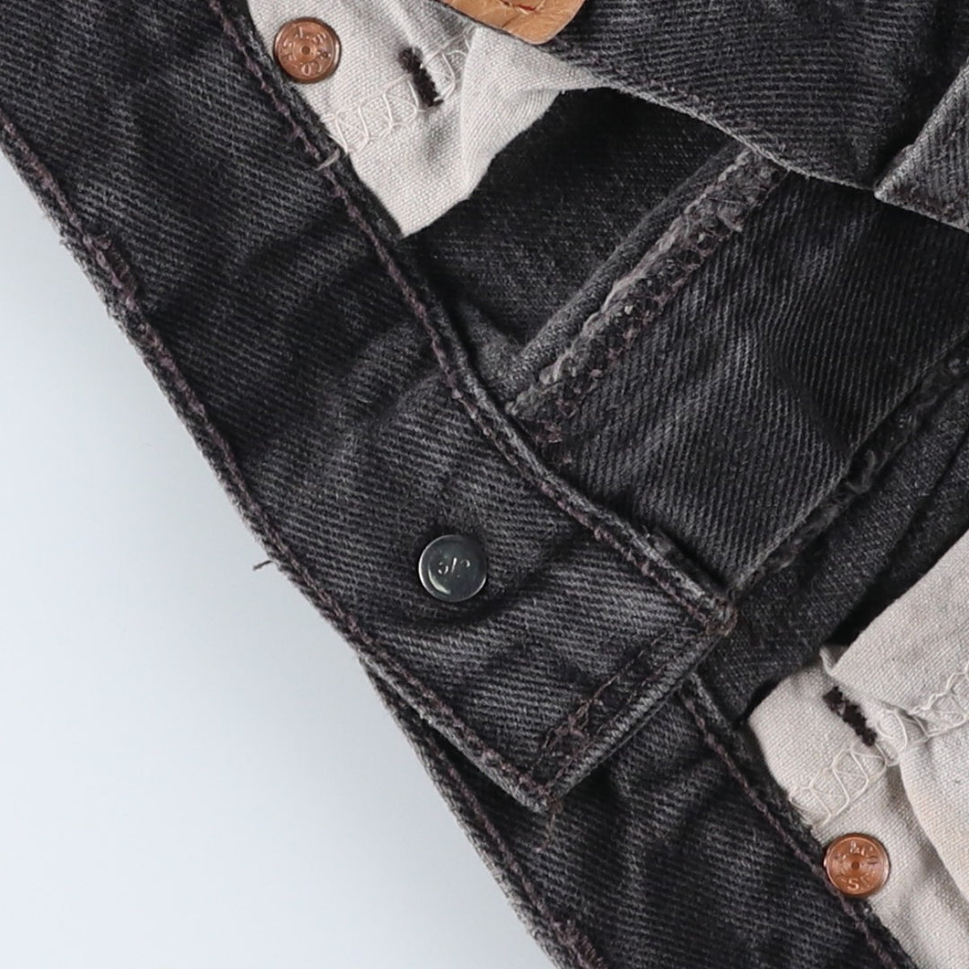 90s-00'S Levi's 505 Black Denim Tapered Jeans, Men's W32 (approx.) unclear Charcoal Vintage Second Hand