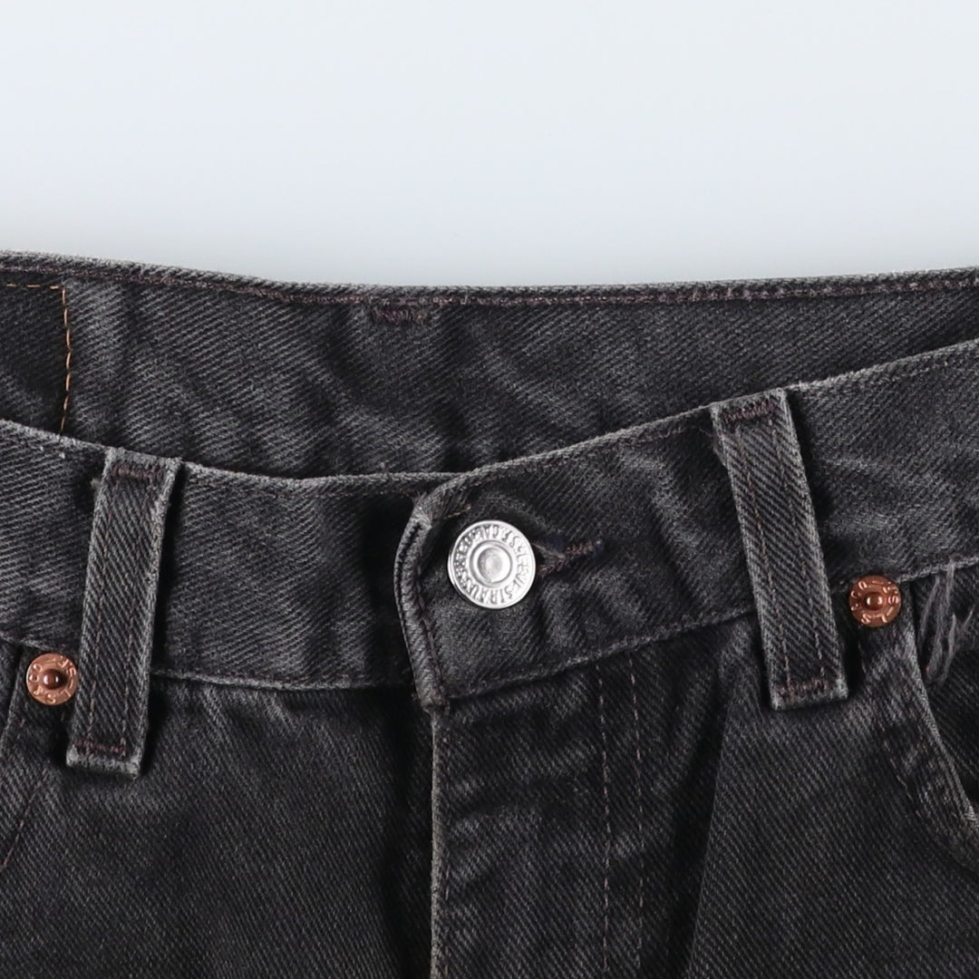 90s-00'S Levi's 505 Black Denim Tapered Jeans, Men's W32 (approx.) unclear Charcoal Vintage Second Hand