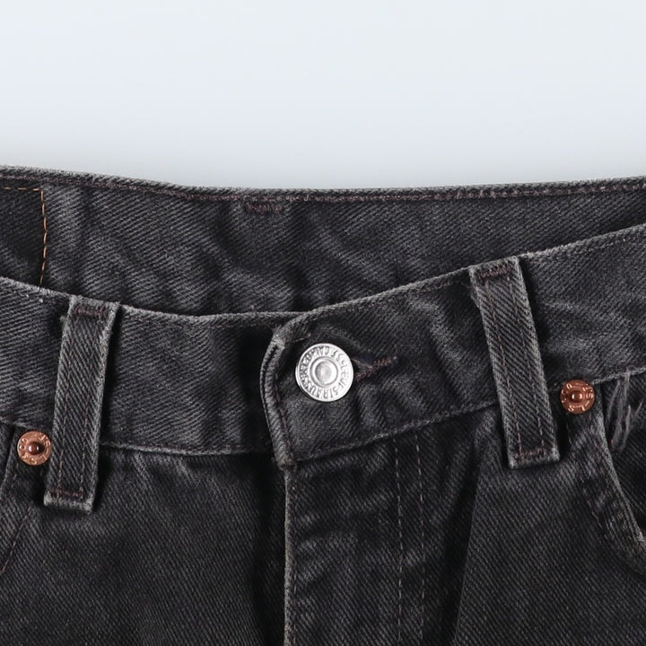 90s-00'S Levi's 505 Black Denim Tapered Jeans, Men's W32 (approx.) unclear Charcoal Vintage Second Hand