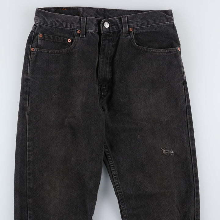 90s-00'S Levi's 505 Black Denim Tapered Jeans, Men's W32 (approx.) unclear Charcoal Vintage Second Hand