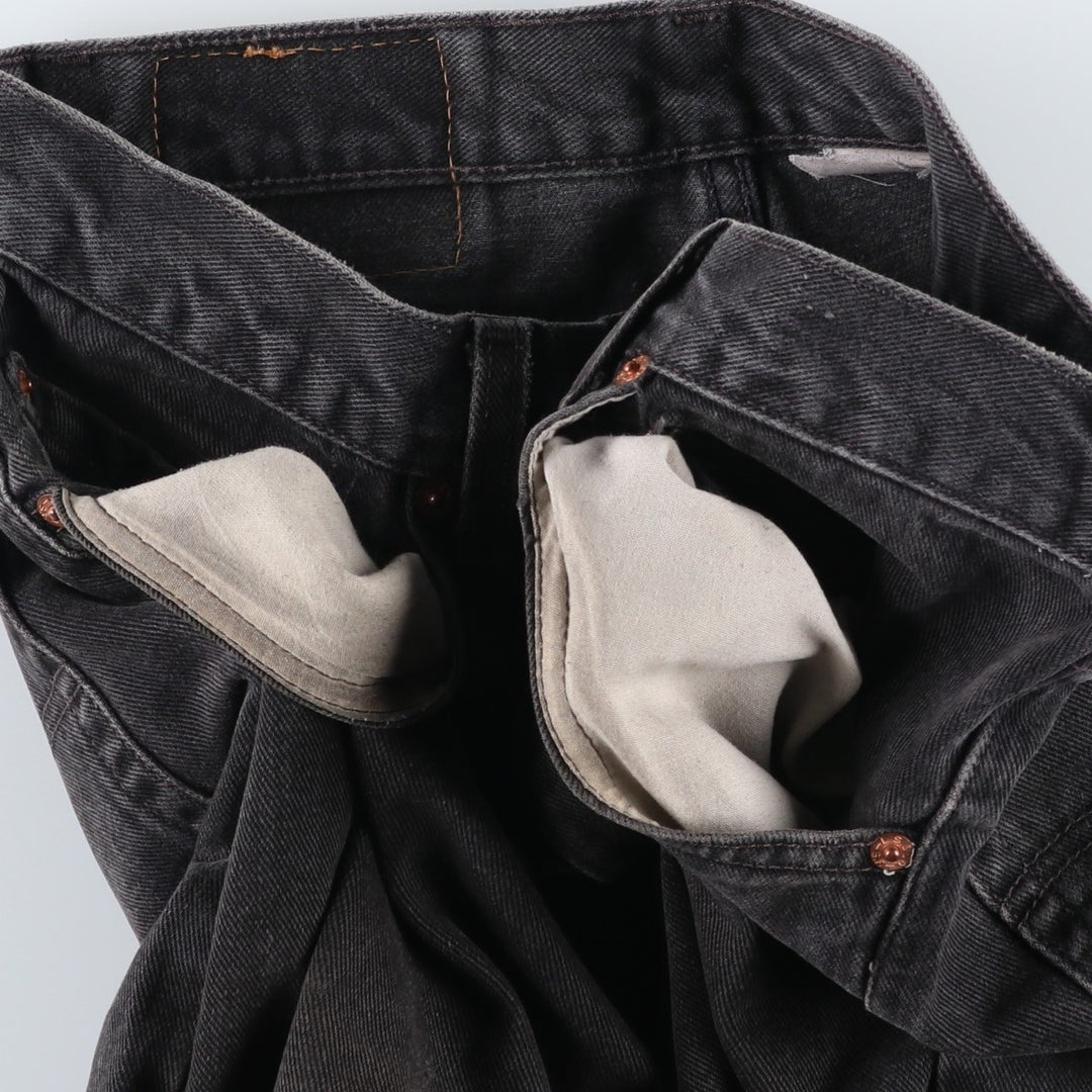 90s-00'S Levi's 505 Black Denim Tapered Jeans, Men's W32 (approx.) unclear Charcoal Vintage Second Hand