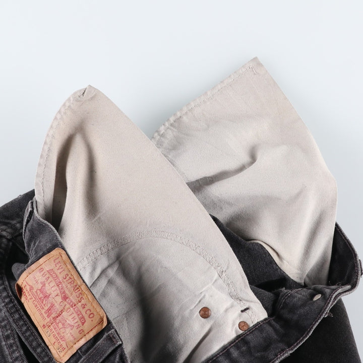90s-00'S Levi's 505 Black Denim Tapered Jeans, Men's W32 (approx.) unclear Charcoal Vintage Second Hand