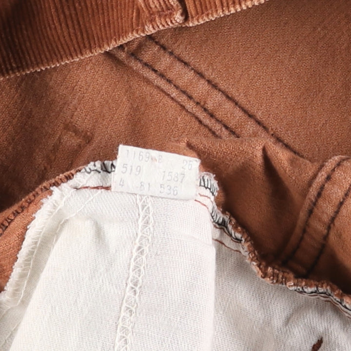 ~1990'S Levi's 519-1587 Corduroy Pants, Men's W35 (approx.), Vintage unclear red type reddish brown Vintage Second Hand