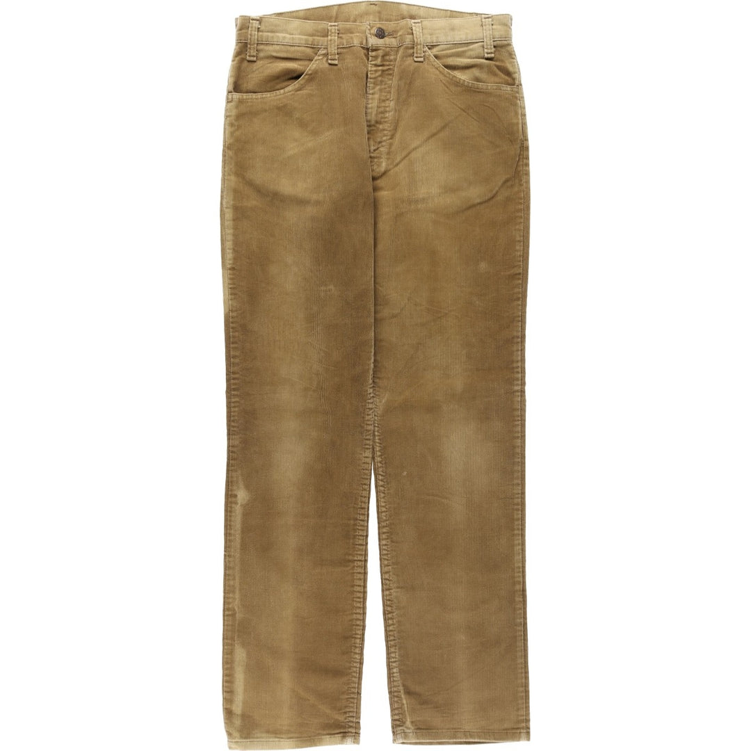 1990'S Levi's 519-1529 Corduroy Pants, Made in USA, Men's Size W33 (approx.), Vintage cotton Khaki type beige Vintage Second Hand