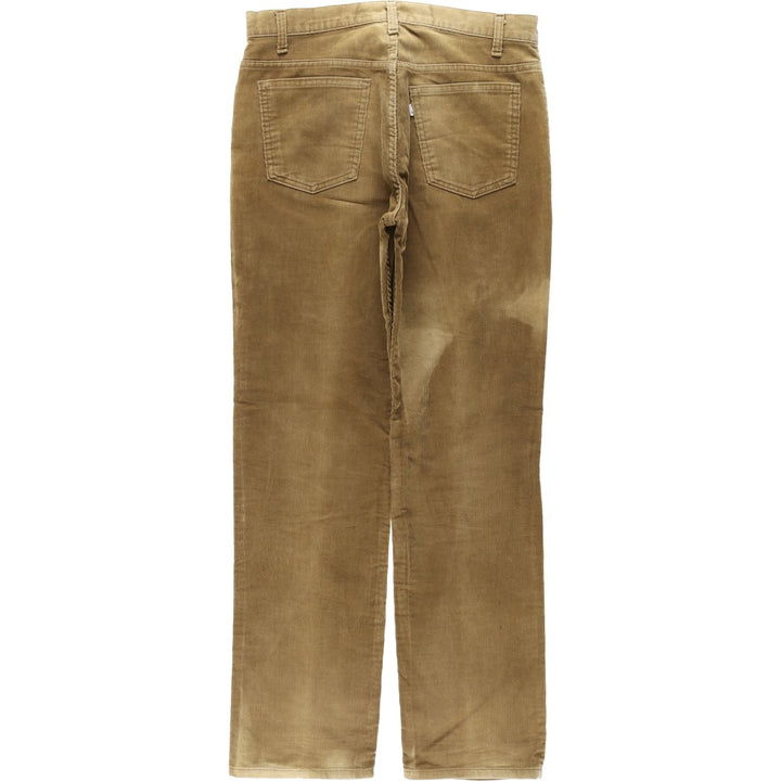 1990'S Levi's 519-1529 Corduroy Pants, Made in USA, Men's Size W33 (approx.), Vintage cotton Khaki type beige Vintage Second Hand