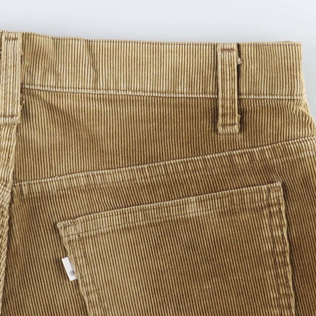 1990'S Levi's 519-1529 Corduroy Pants, Made in USA, Men's Size W33 (approx.), Vintage cotton Khaki type beige Vintage Second Hand