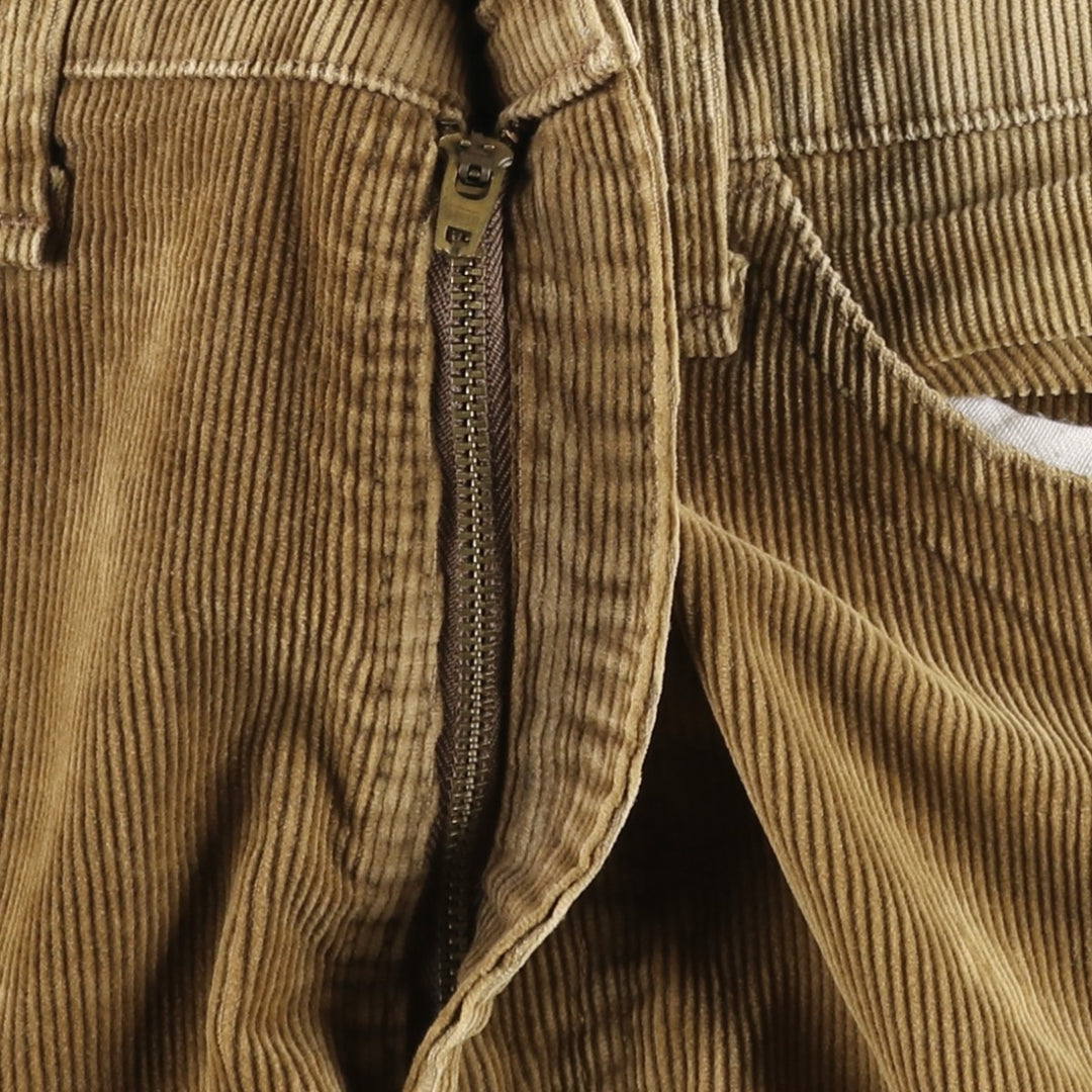 1990'S Levi's 519-1529 Corduroy Pants, Made in USA, Men's Size W33 (approx.), Vintage cotton Khaki type beige Vintage Second Hand