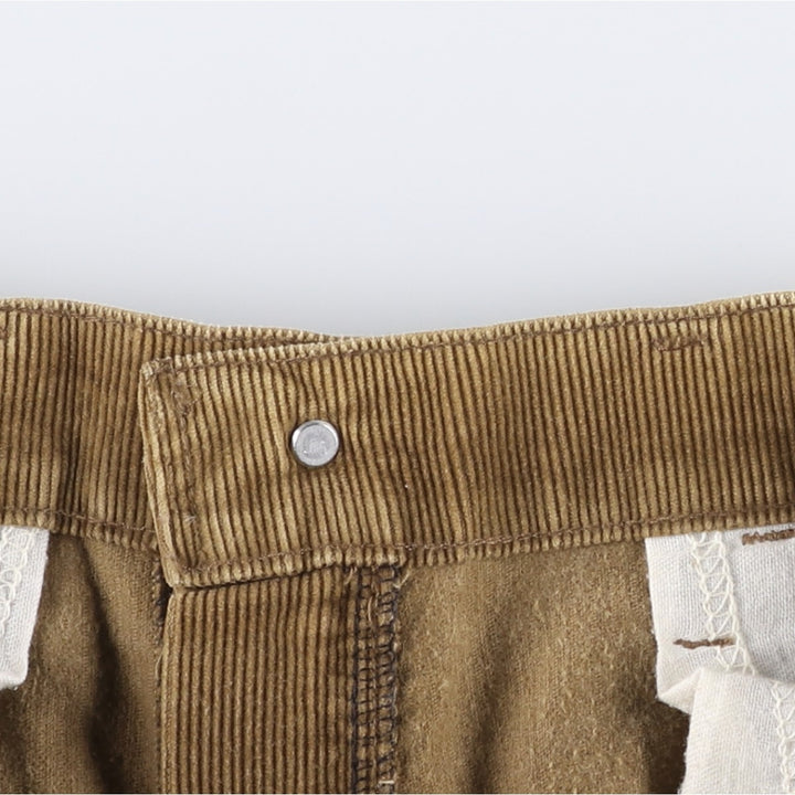 1990'S Levi's 519-1529 Corduroy Pants, Made in USA, Men's Size W33 (approx.), Vintage cotton Khaki type beige Vintage Second Hand