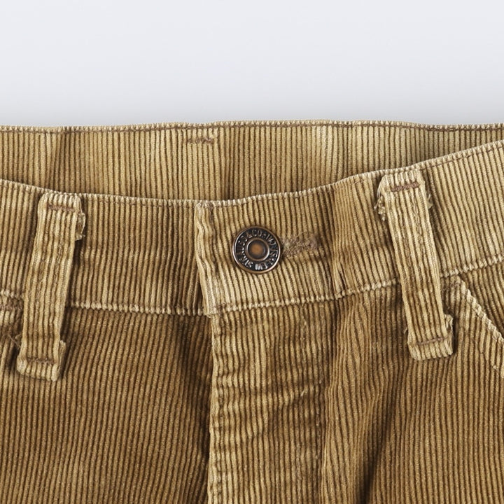 1990'S Levi's 519-1529 Corduroy Pants, Made in USA, Men's Size W33 (approx.), Vintage cotton Khaki type beige Vintage Second Hand