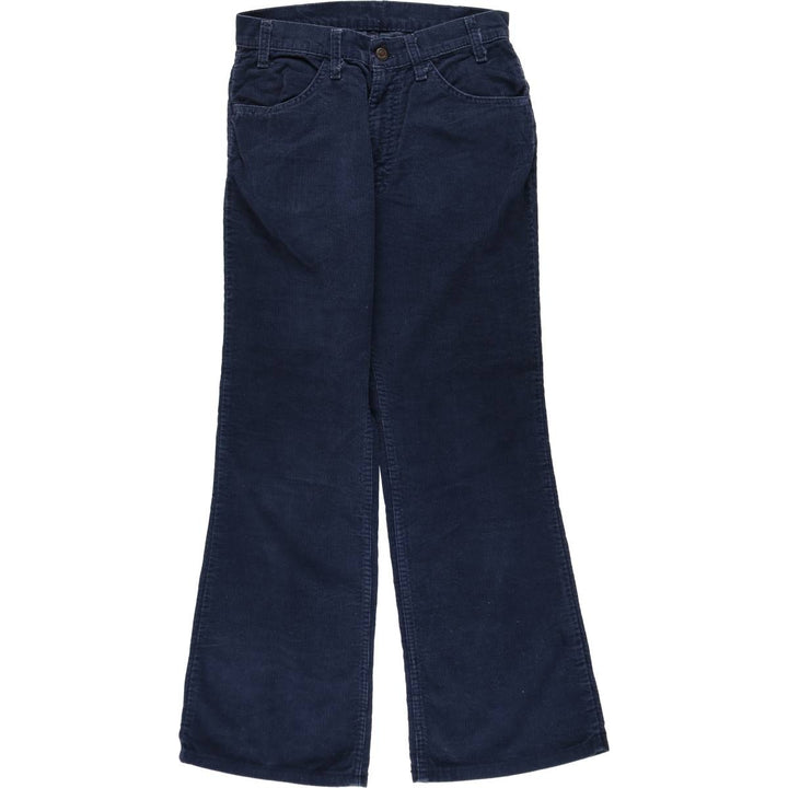 1970'S Levi's corduroy pants, made in Canada, women's size L (equivalent to W29), vintage. cotton navy blue type Vintage Second Hand