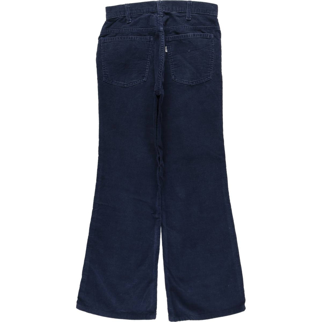 1970'S Levi's corduroy pants, made in Canada, women's size L (equivalent to W29), vintage. cotton navy blue type Vintage Second Hand