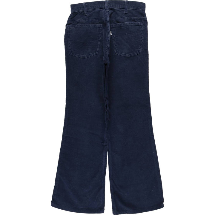 1970'S Levi's corduroy pants, made in Canada, women's size L (equivalent to W29), vintage. cotton navy blue type Vintage Second Hand