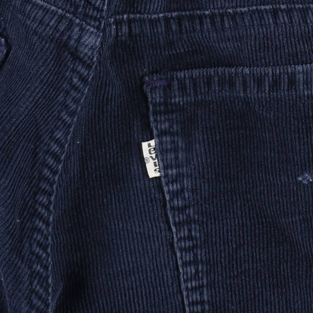 1970'S Levi's corduroy pants, made in Canada, women's size L (equivalent to W29), vintage. cotton navy blue type Vintage Second Hand