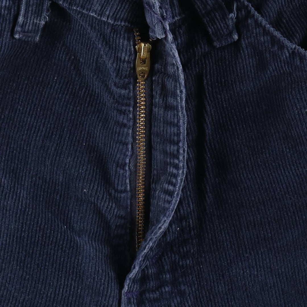 1970'S Levi's corduroy pants, made in Canada, women's size L (equivalent to W29), vintage. cotton navy blue type Vintage Second Hand
