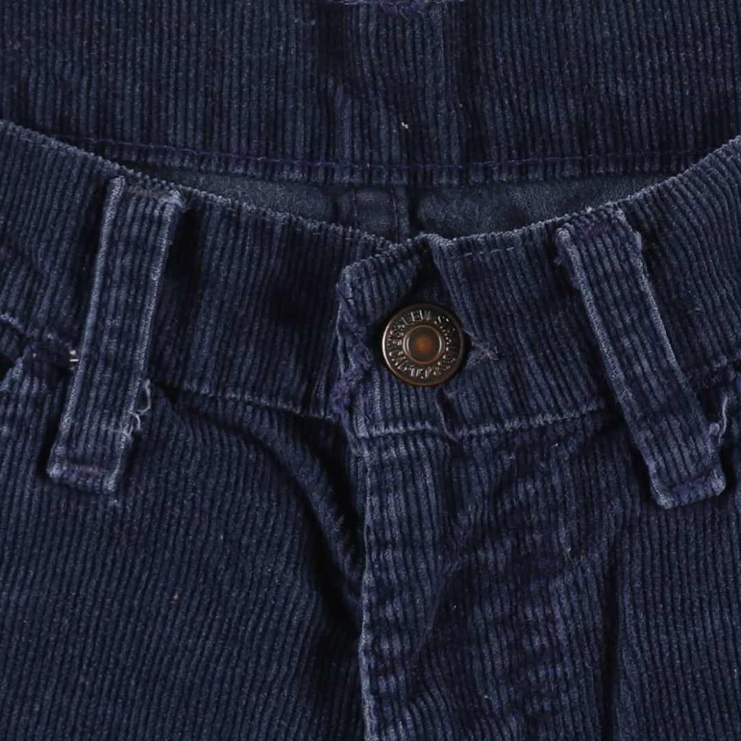 1970'S Levi's corduroy pants, made in Canada, women's size L (equivalent to W29), vintage. cotton navy blue type Vintage Second Hand