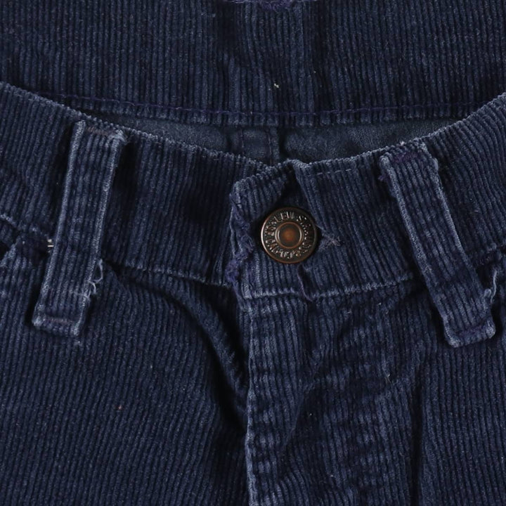 1970'S Levi's corduroy pants, made in Canada, women's size L (equivalent to W29), vintage. cotton navy blue type Vintage Second Hand