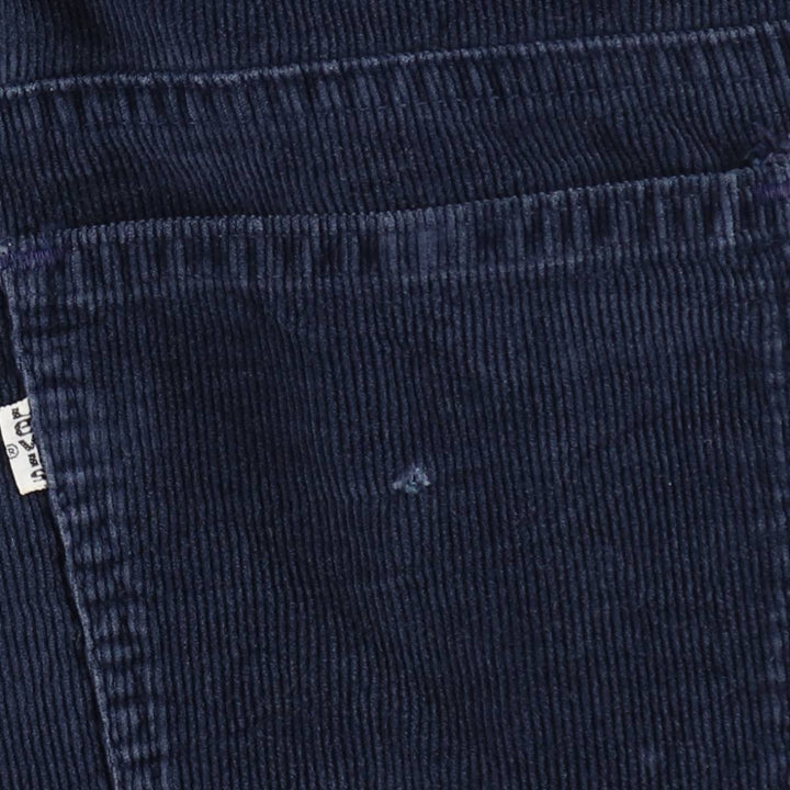 1970'S Levi's corduroy pants, made in Canada, women's size L (equivalent to W29), vintage. cotton navy blue type Vintage Second Hand