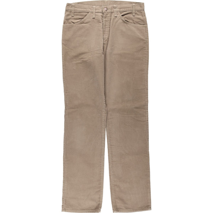 1990'S Levi's 519-1523 Corduroy Pants, Made in USA, Men's Size W33 (approx.), Vintage cotton Khaki type Vintage Second Hand