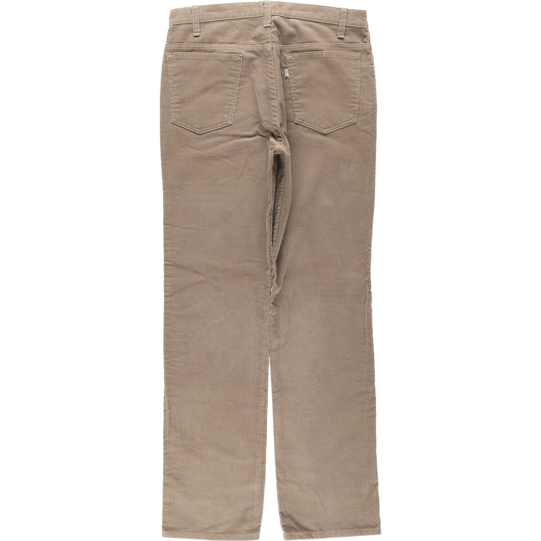 1990'S Levi's 519-1523 Corduroy Pants, Made in USA, Men's Size W33 (approx.), Vintage cotton Khaki type Vintage Second Hand