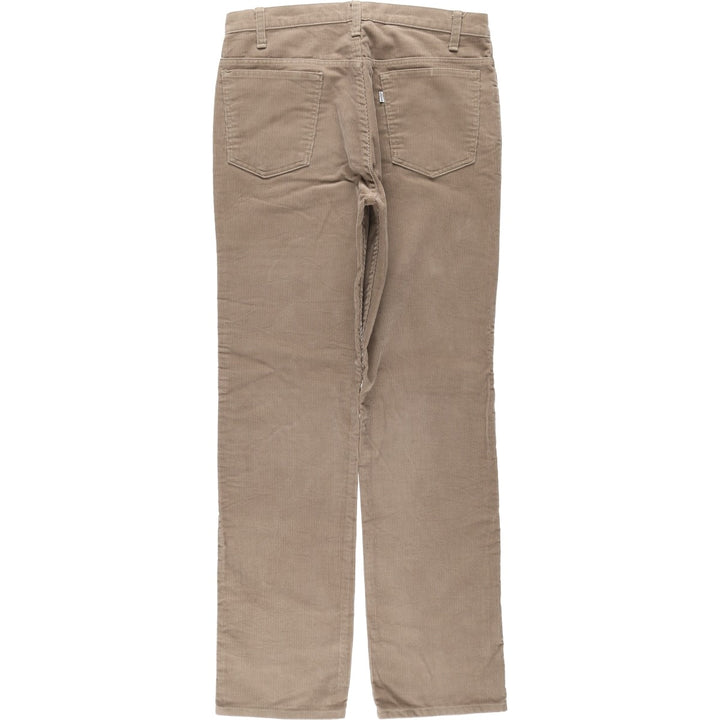 1990'S Levi's 519-1523 Corduroy Pants, Made in USA, Men's Size W33 (approx.), Vintage cotton Khaki type Vintage Second Hand