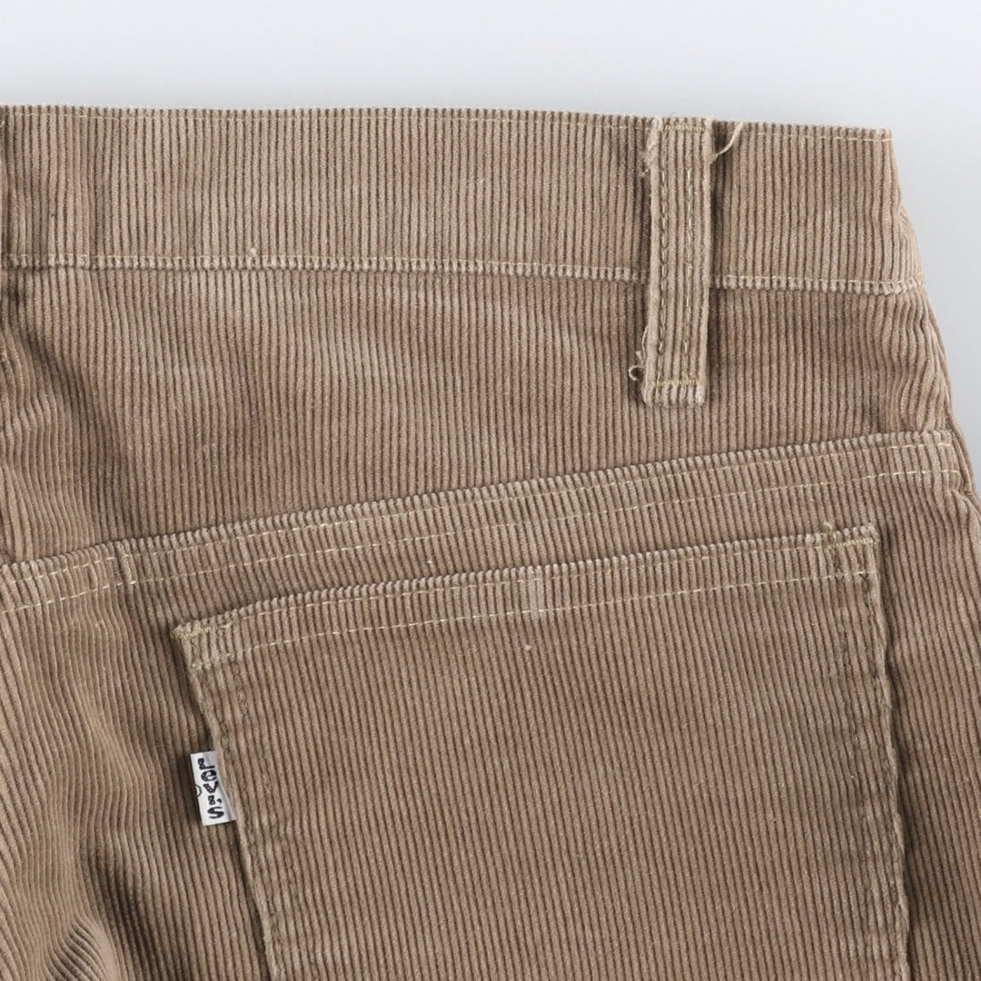 1990'S Levi's 519-1523 Corduroy Pants, Made in USA, Men's Size W33 (approx.), Vintage cotton Khaki type Vintage Second Hand