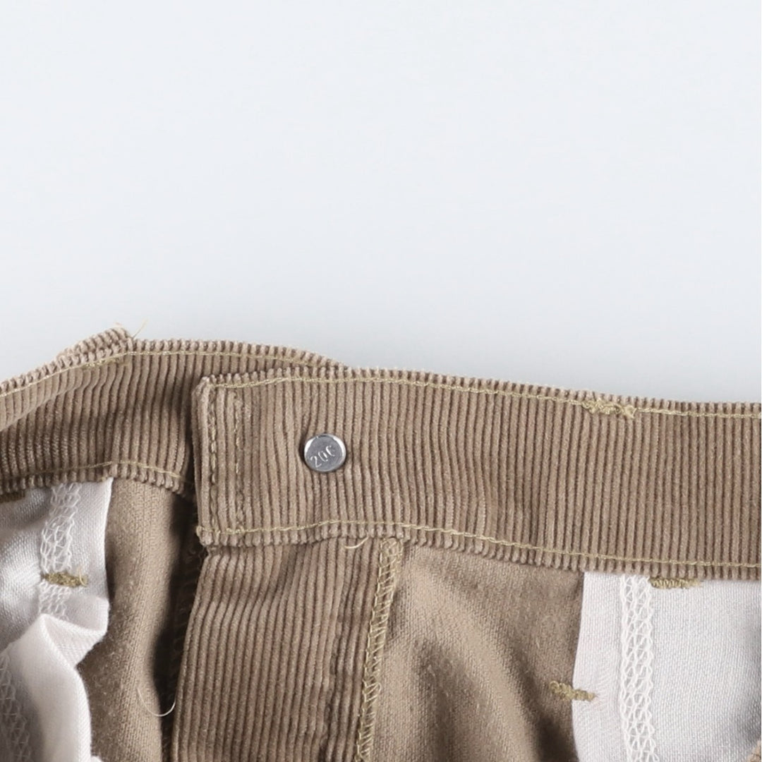 1990'S Levi's 519-1523 Corduroy Pants, Made in USA, Men's Size W33 (approx.), Vintage cotton Khaki type Vintage Second Hand