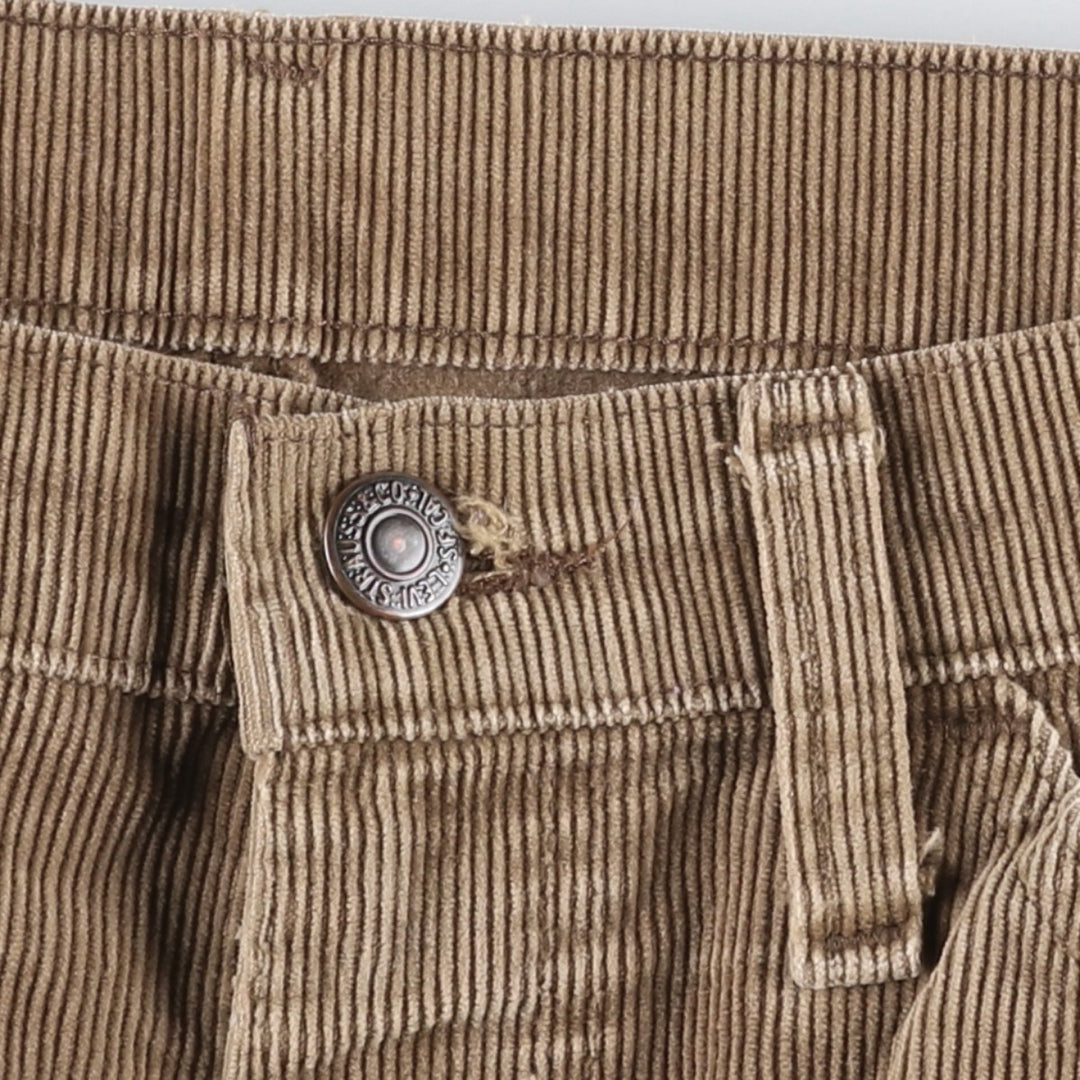Levi's 519-1529 Corduroy Pants, Men's Size W33 (approx.) unclear Khaki type beige Vintage Second Hand