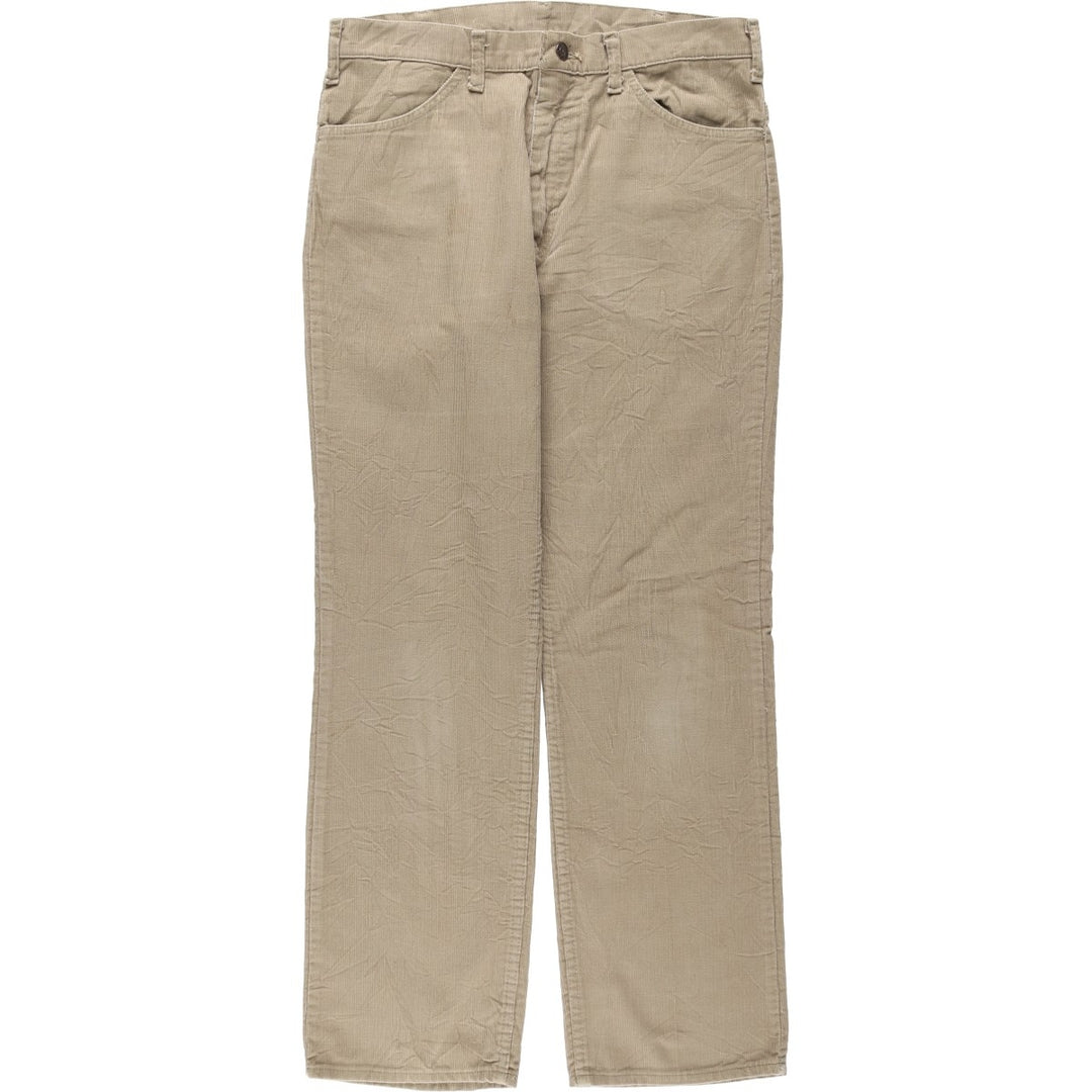 ~90'S JCPenney Corduroy Pants, Made in USA, Men's W34 (approx.), Vintage cotton Khaki type beige Vintage Second Hand