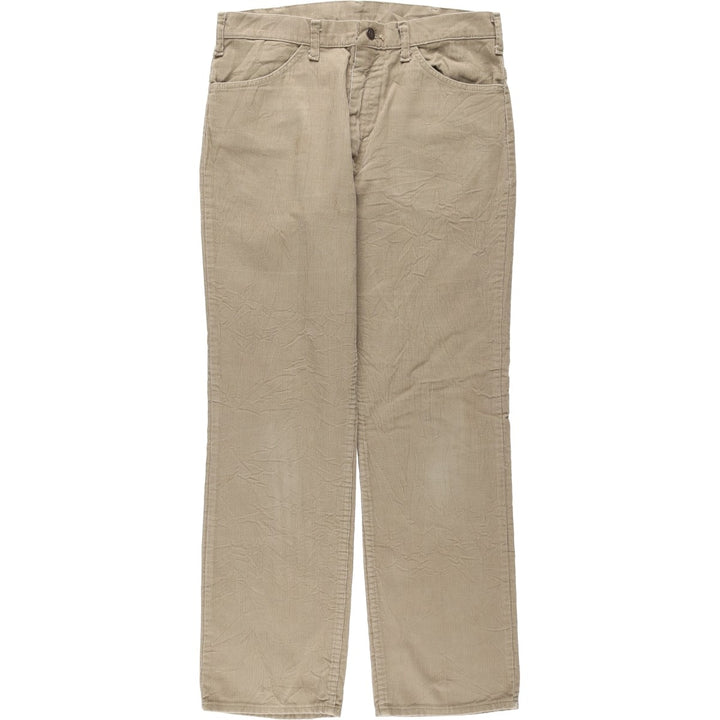 ~90'S JCPenney Corduroy Pants, Made in USA, Men's W34 (approx.), Vintage cotton Khaki type beige Vintage Second Hand