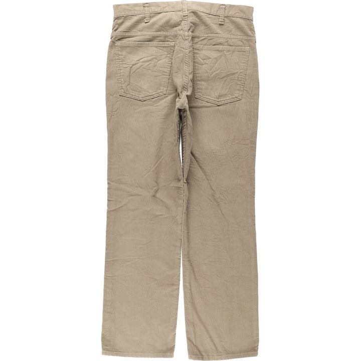 ~90'S JCPenney Corduroy Pants, Made in USA, Men's W34 (approx.), Vintage cotton Khaki type beige Vintage Second Hand