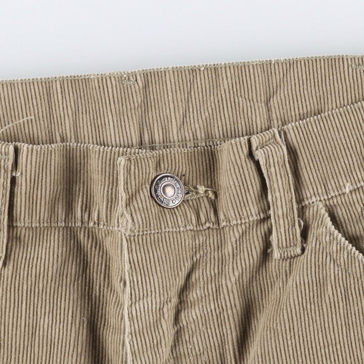 ~90'S JCPenney Corduroy Pants, Made in USA, Men's W34 (approx.), Vintage cotton Khaki type beige Vintage Second Hand