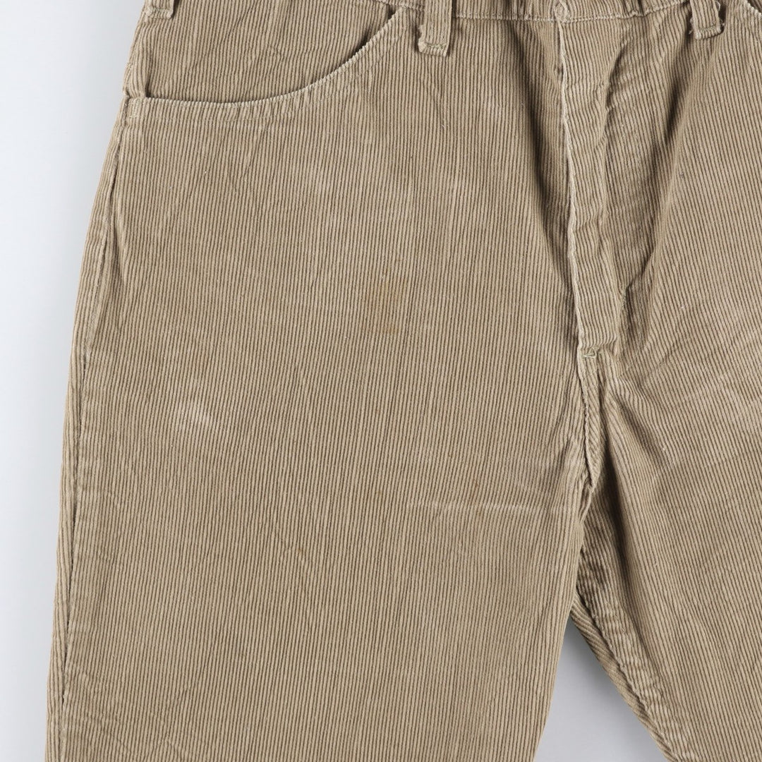 ~90'S JCPenney Corduroy Pants, Made in USA, Men's W34 (approx.), Vintage cotton Khaki type beige Vintage Second Hand