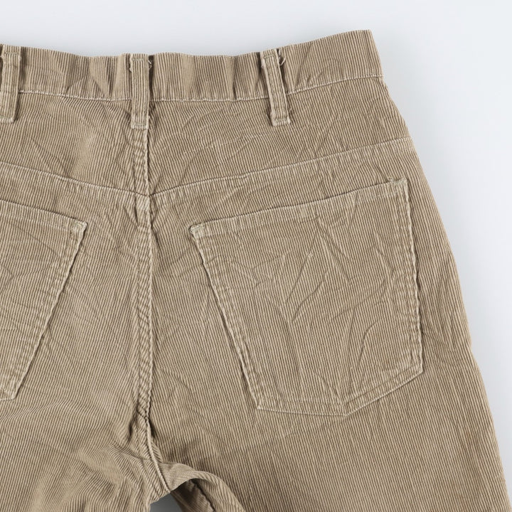 ~90'S JCPenney Corduroy Pants, Made in USA, Men's W34 (approx.), Vintage cotton Khaki type beige Vintage Second Hand