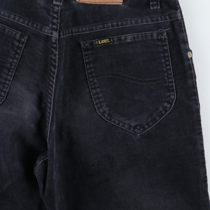 ~90'S Lee RIDERS Corduroy Pants, Made in USA, Men's W28 equivalent, Vintage cotton Charcoal Vintage Second Hand