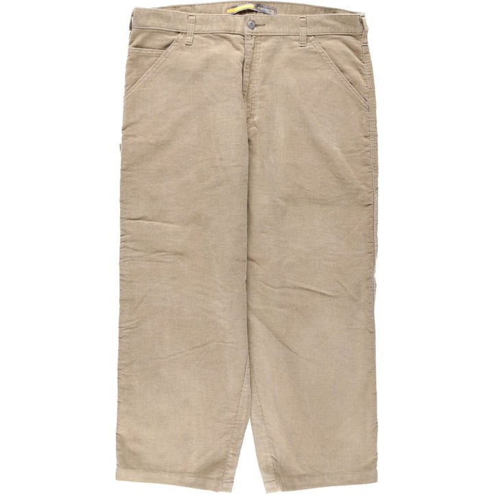 2000'S Levi's SILVER TAB CARPENTER FIT Corduroy Pants, Men's W38 (approx.) cotton Khaki type beige Vintage Second Hand