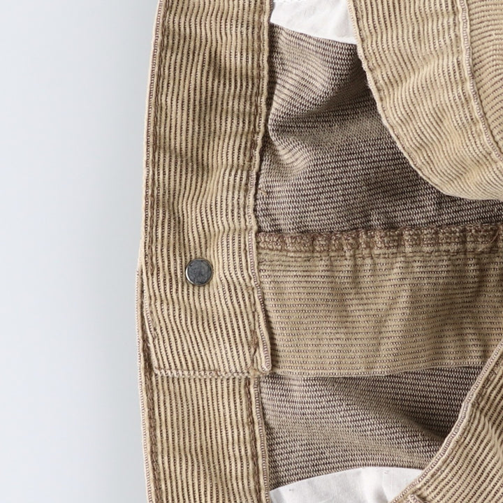 2000'S Levi's SILVER TAB CARPENTER FIT Corduroy Pants, Men's W38 (approx.) cotton Khaki type beige Vintage Second Hand